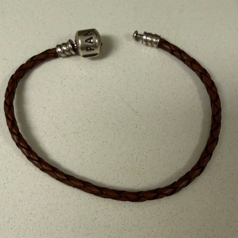 Pandora Brown Braided Leather Bracelet